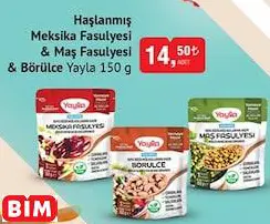 YAYLA HAŞLANMIŞ MEKSİKA FASULYESİ & MAŞ FASULYESİ & BÖRÜLCE